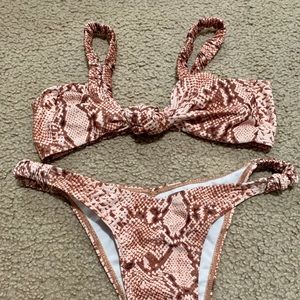 Shein Snakeskin Swimsuit